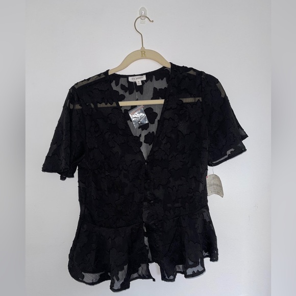 Blu Pepper Tops - Black Button Down